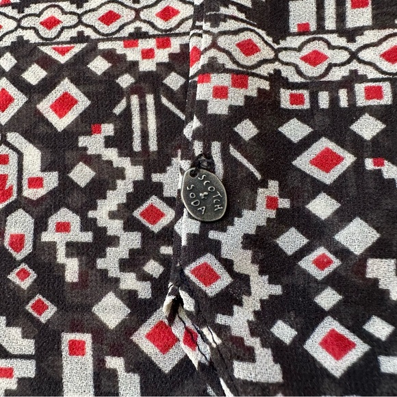 SCOTCH & SODA Printed Semi Sheer Top - Picture 6 of 13